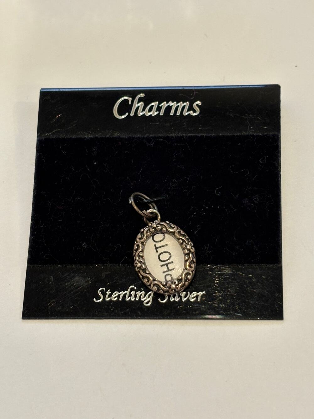 Sterling Silver Charm For Bracelet "Mini Photo Frame" New